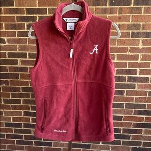 Columbia Crimson Fleece Vest with Embroidered Logo